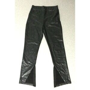 Women Avec Les Filles black color faux leather  pants size M